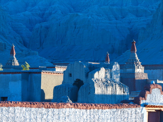 Temples at Toling, Tibet.
